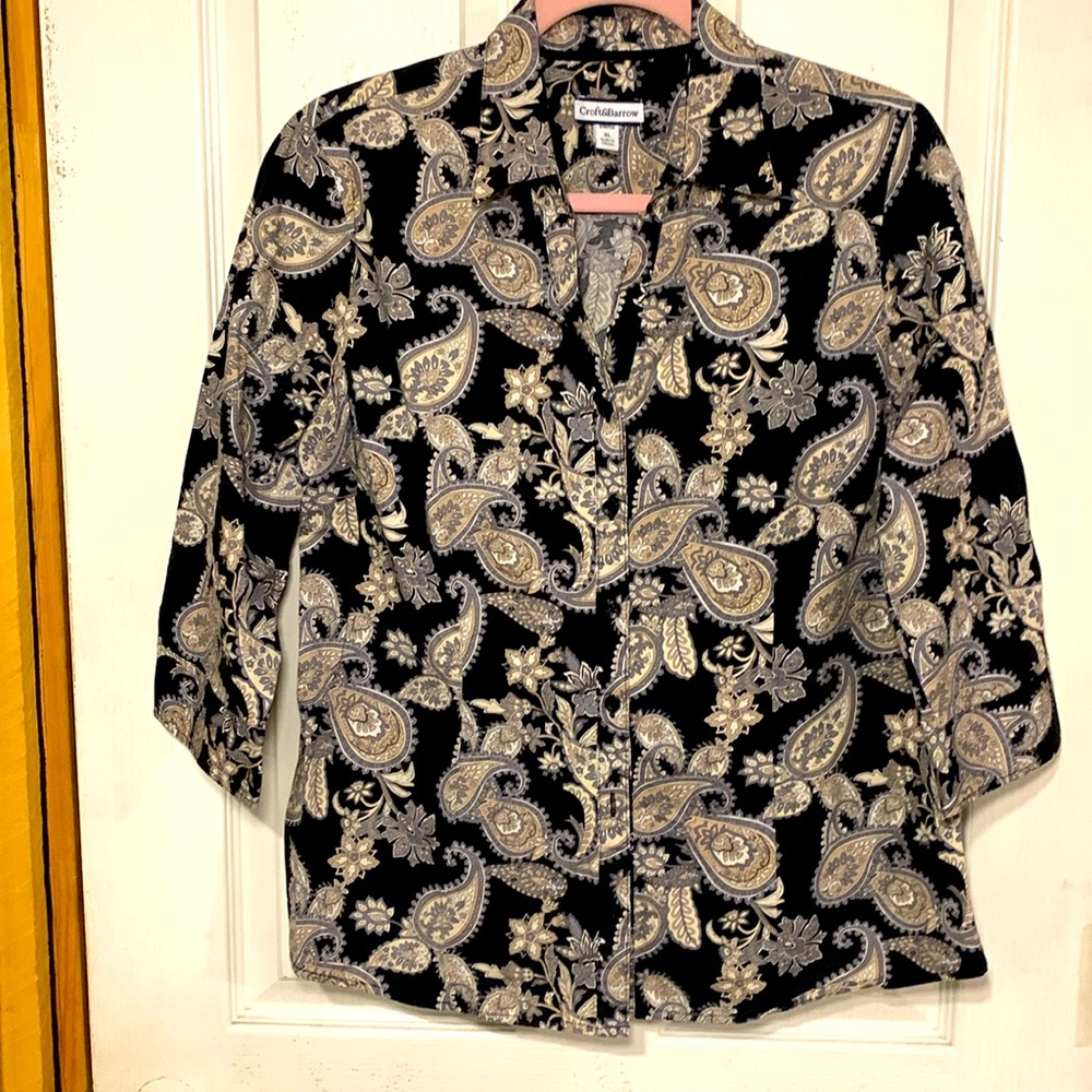 Croft&Barrow Paisley Blouse